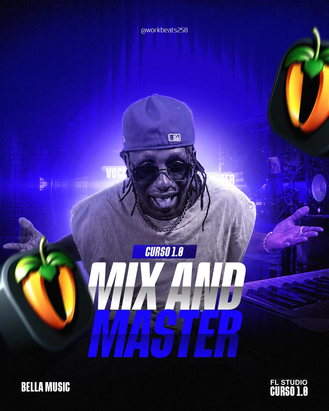 Capa do curso Mix & Master Curso 1.0 da Bella Music